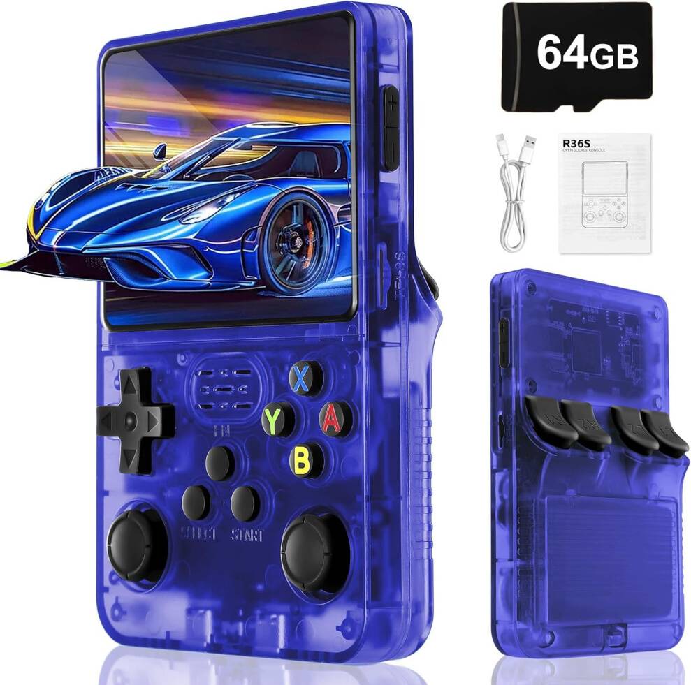 Five Leaf R36S Retro Handheld Games Console 64GB