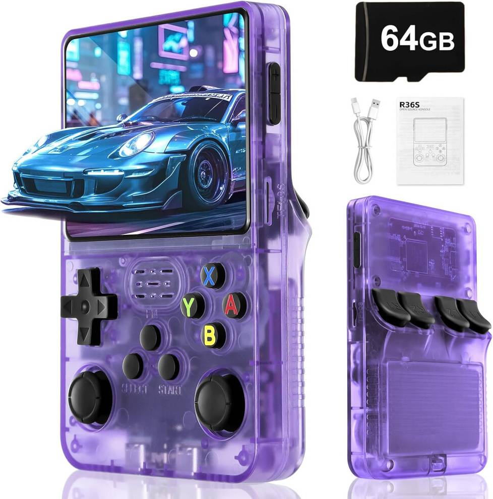 Five Leaf R36S Retro Handheld Games Console 64GB