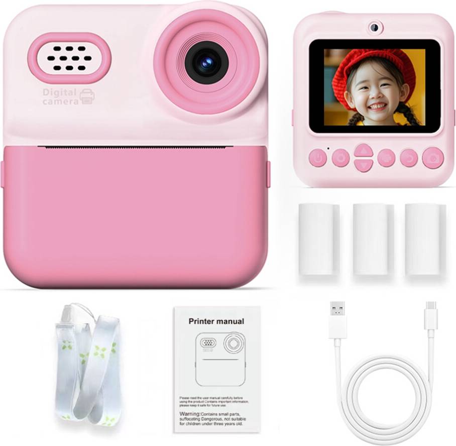 Digital Instant Print Camera - Pink