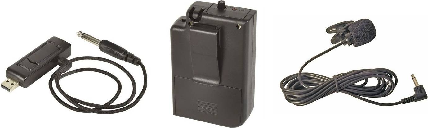 USB Powered Lavalier Wireless Microphone Kit