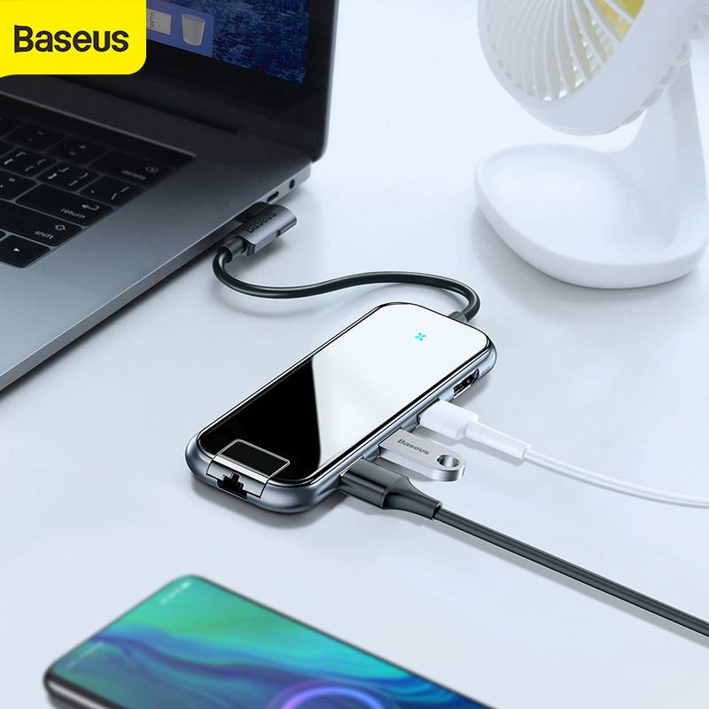 Baseus USB Hub Type C RJ45 Power Adapter