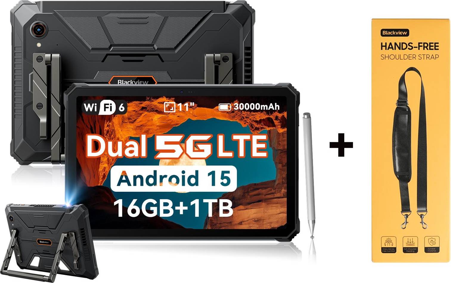 Blackview Active 12 Pro Rugged Tablet Android 15 11 Tum