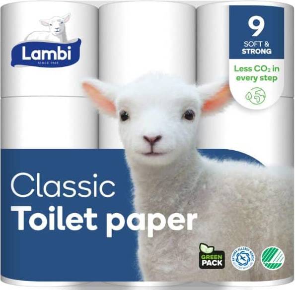 Lambi Toiletpapir Soft Strong 9 Ruller