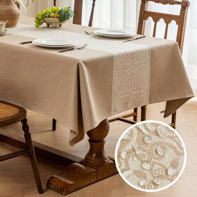 Shein Waterproof Rectangular Nordic Style Tablecloth Multicolor