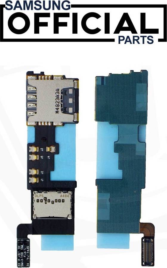 Samsung Galaxy Note 4 Sim Memory Card Reader Flex
