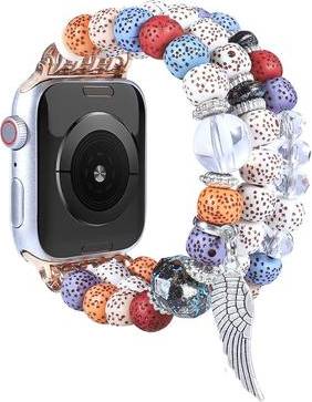 Apple Watch 45mm Wing Décor In Bead Style Watch Strap