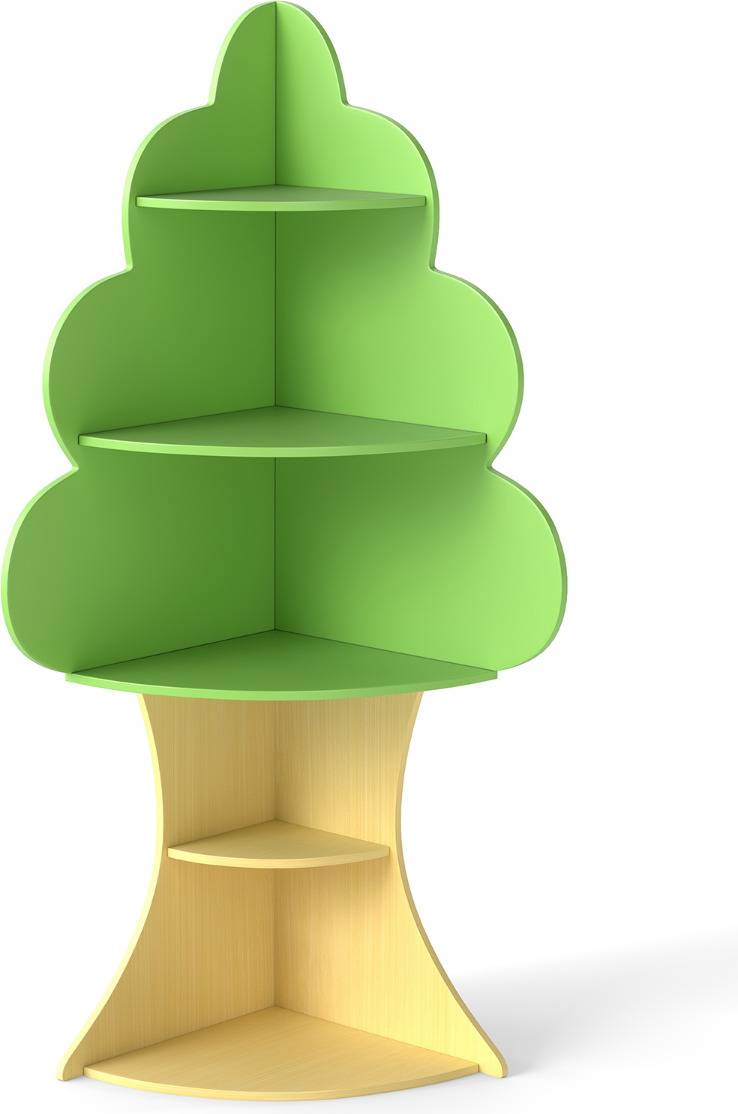 Costway Tree Bookshelf 5-Tier Children Display Rack