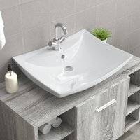 Berkfield Home Luxury Ceramic Basin Rectangular With Overflow