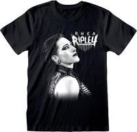 WWE Rhea Ripley Faded Pose T-Shirt - Black