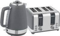 Homcom Stainless Steel Kettle Toaster Set 1.7L 3000W