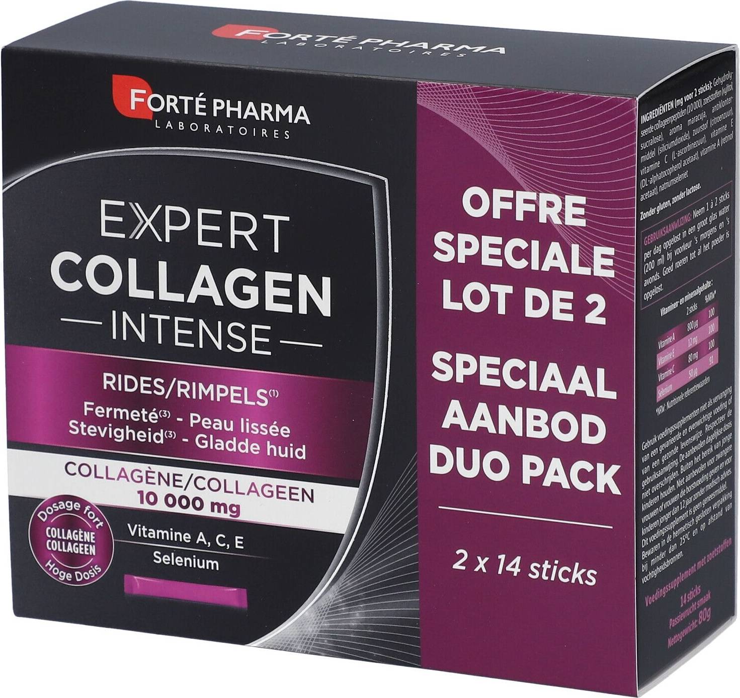 Expert Collagen Intense Rimpels Duopack 2x14 Sticks