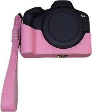 EOS R50 Leather Half-Body Cover Strap Pink