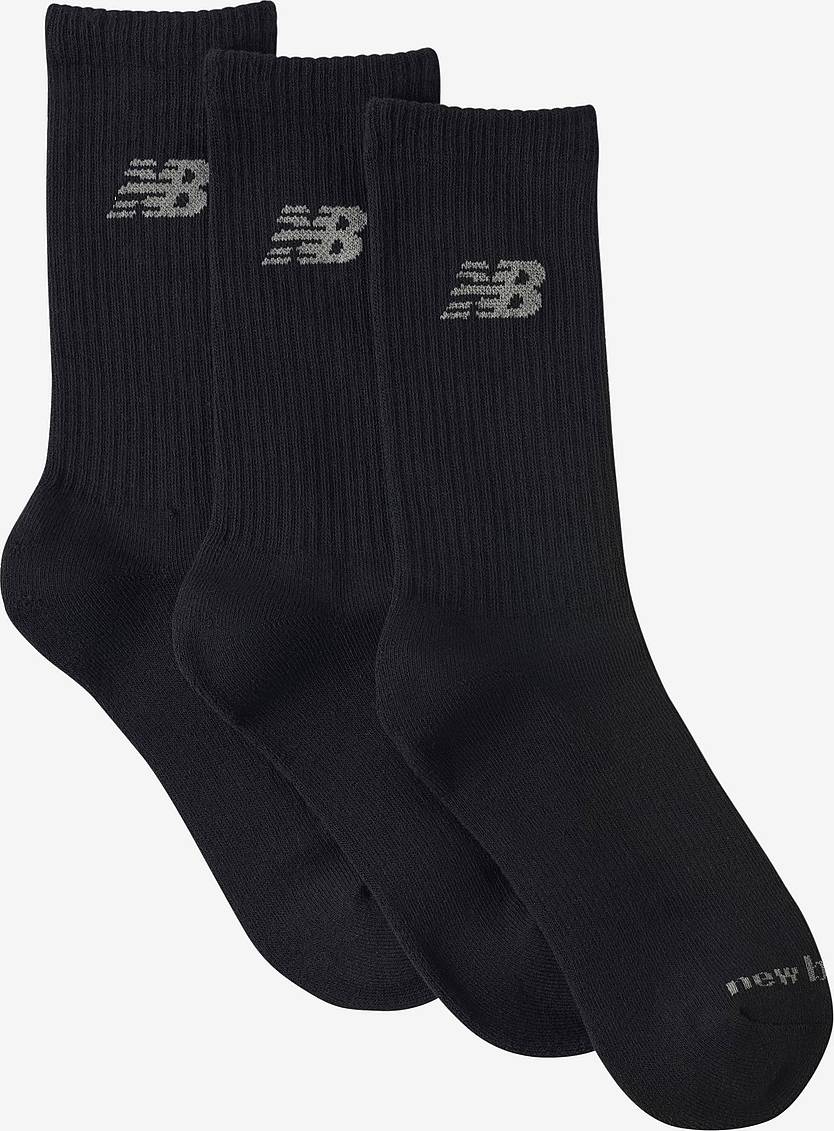 New Balance Strumpor Performance Basic Crew 3-Pack - Svart