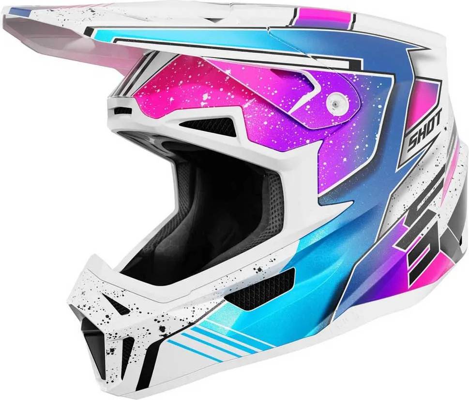 Lite Racing Off-Road Helmet - Bianco/Rosa/Malva
