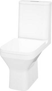 GoodHome White Vortex Rimless Square Toilet Set