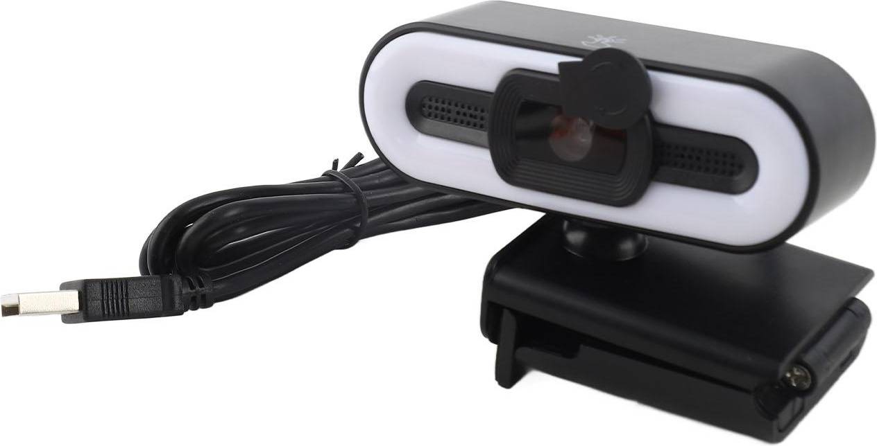 Webcam 4K Microfono Incorporato Luce Riempimento USB