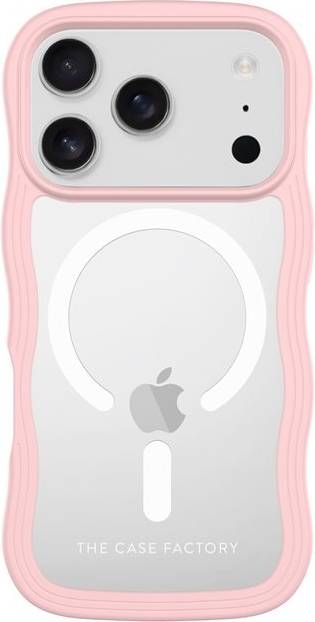 The Case Factory iPhone 17 Pro Wave Magnetic Rosa