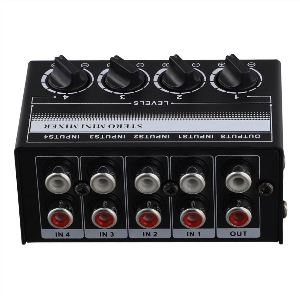 Mini Stereo Audio Mixer 4-Channel