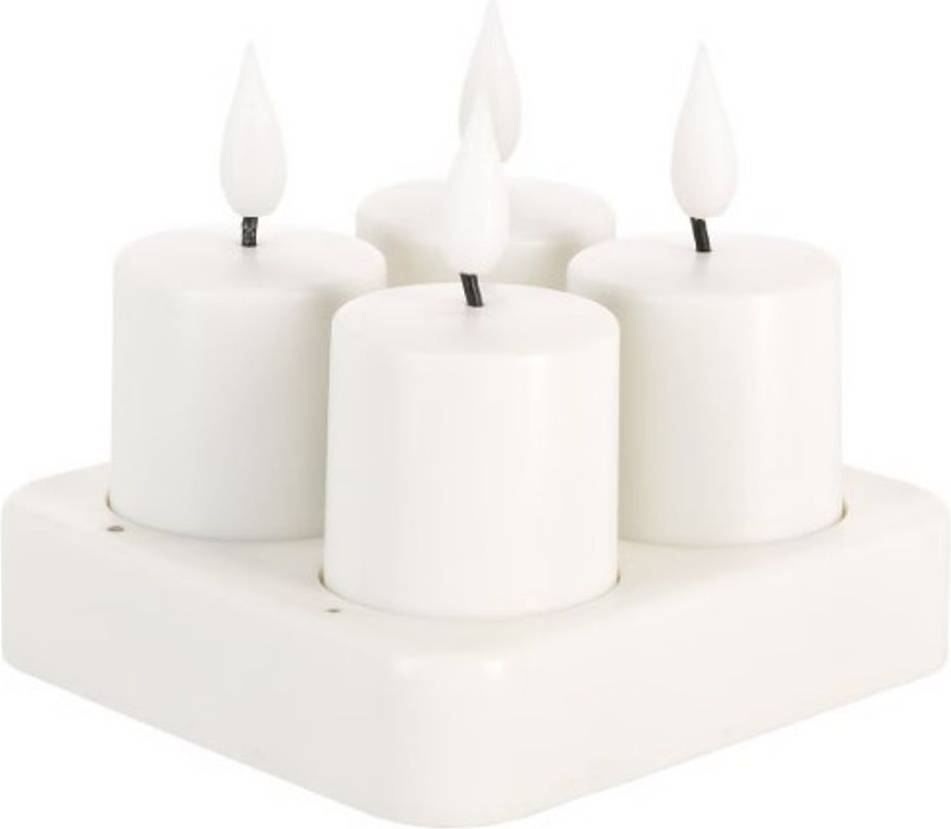 Northlight Blockljus Mini LED 4-Pack Laddningsbart USB LED-ljus