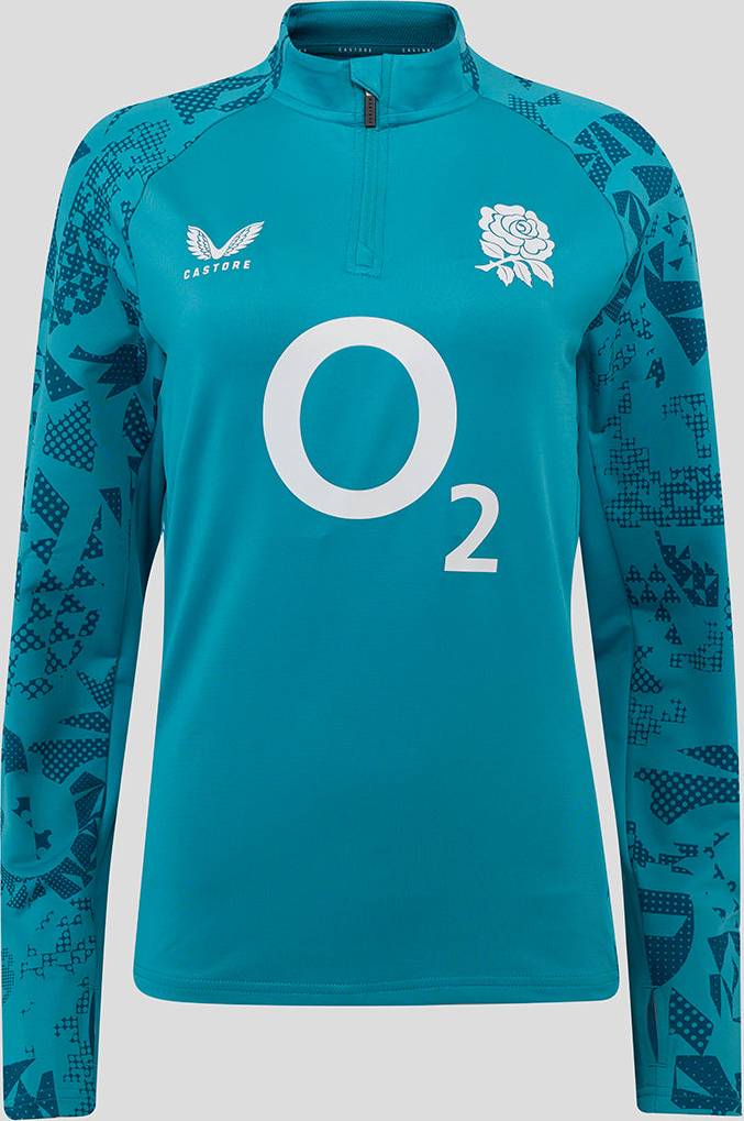 England Rugby Long Sleeve Midlayer Top - Storm Blue