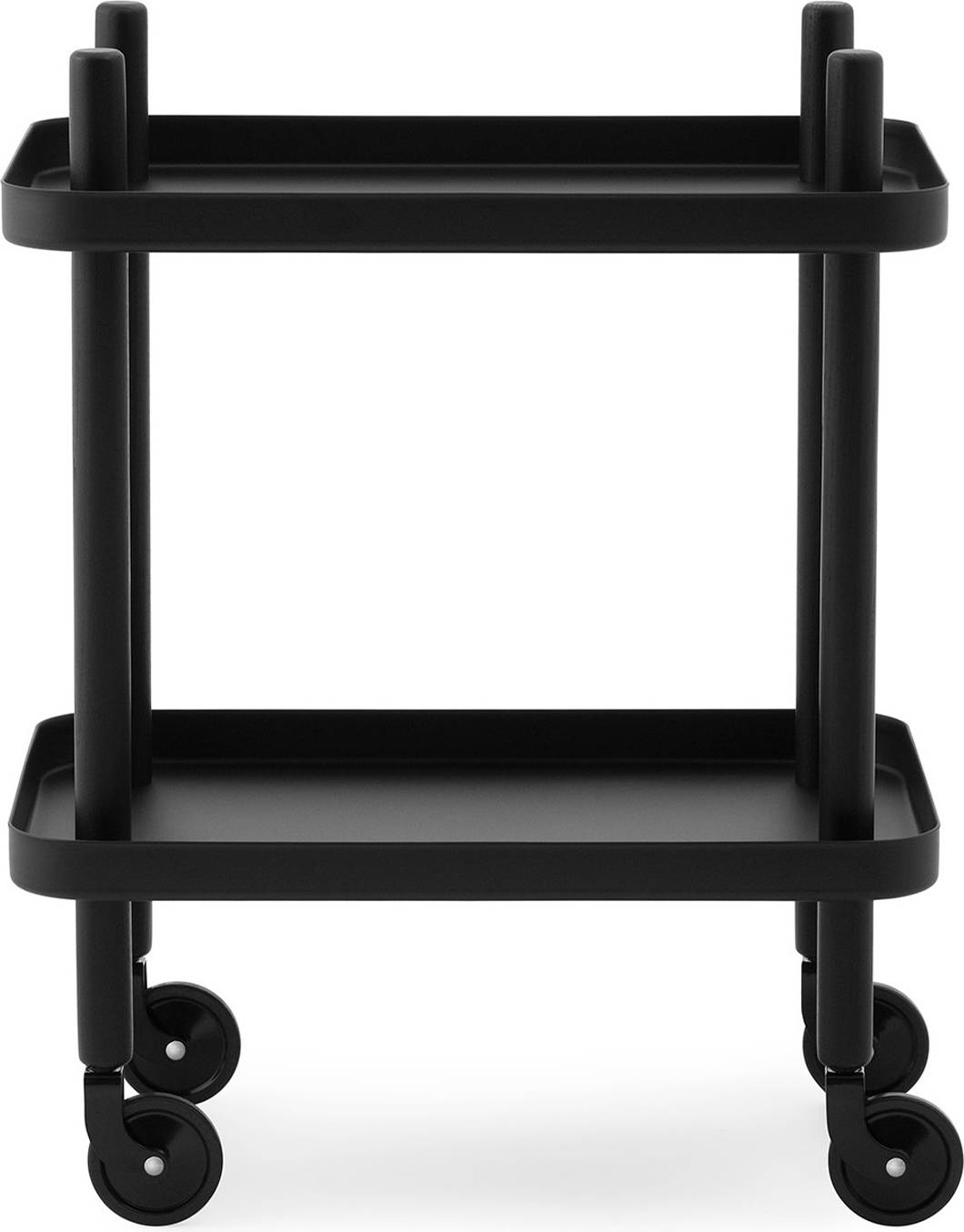 Normann Copenhagen Block Rullevogn Sort Rullebord 35x50cm