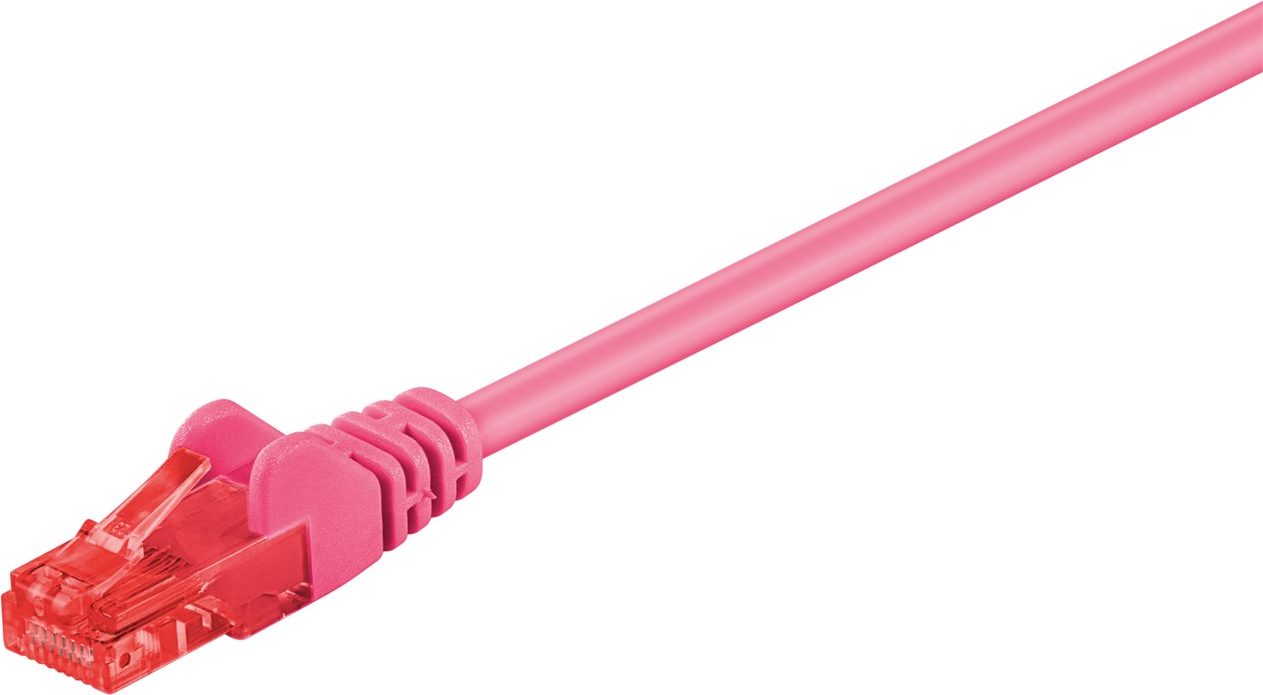 Goobay CCA Patch U/UTP CAT6 RJ45 - RJ45 M-M Magenta