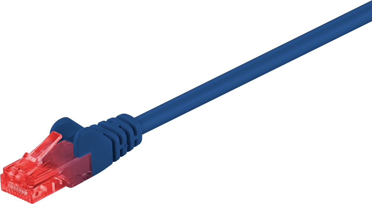 Goobay CCA Patch U/UTP CAT6 RJ45 - RJ45 M-M Blue