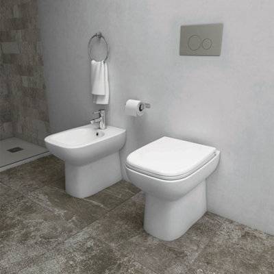Rak toilet seat RAK Ceramics Origin Modern Square Concealed Ceramic Rak