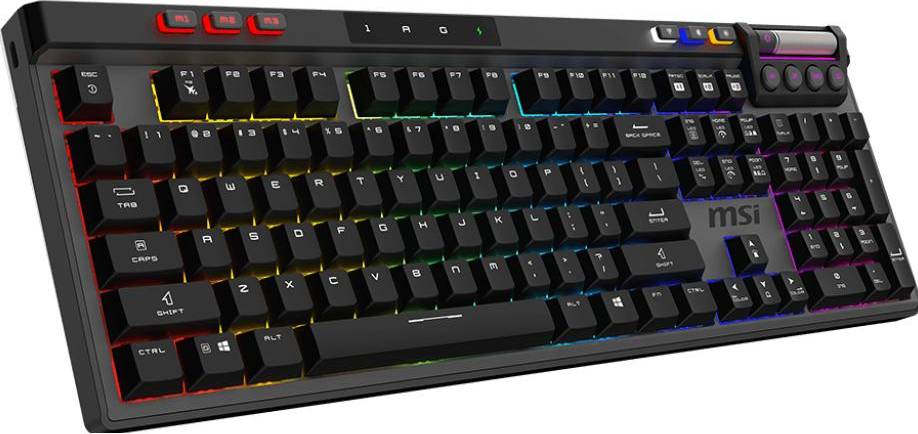 Black gaming keyboard MSI Strike Pro Silent Wireless Gaming Keyboard Black