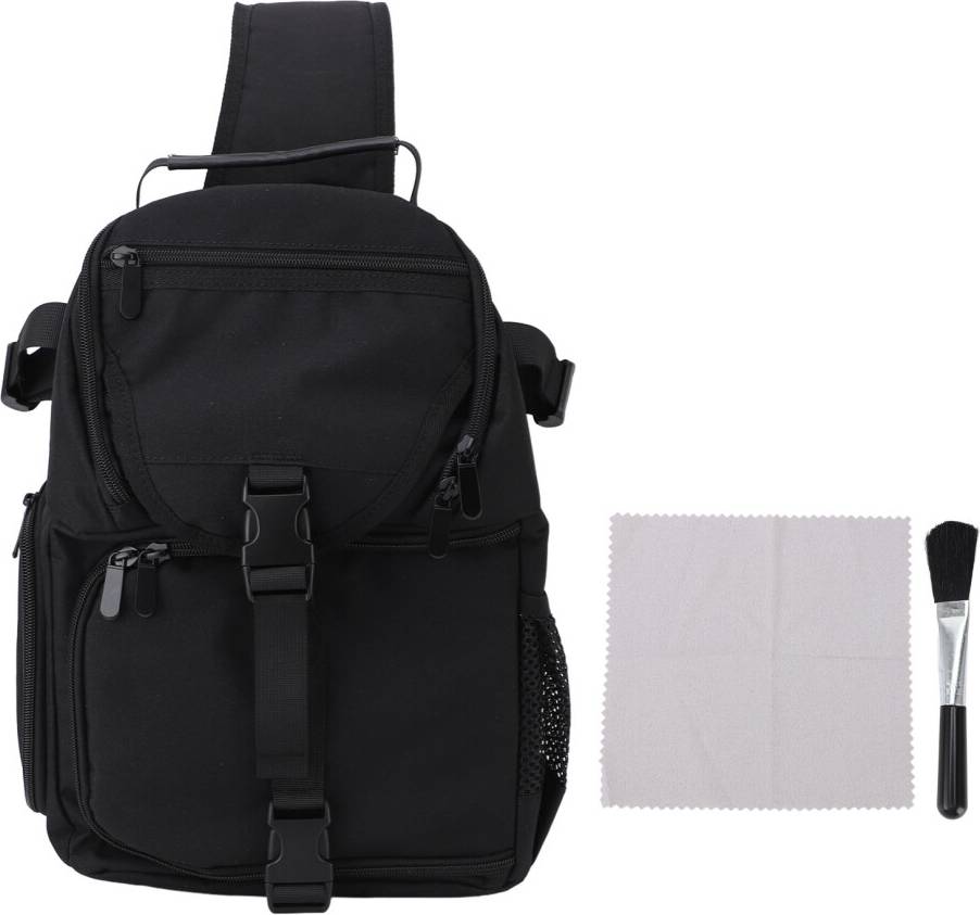 Black Camera Backpack EVA Windproof