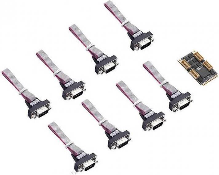 Mini PCI Express 8 Serial Ports Controller Card