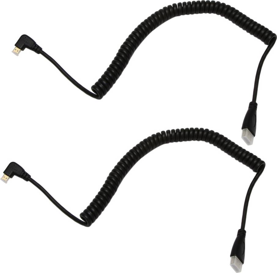 Left-Angled Micro-To Male Cable