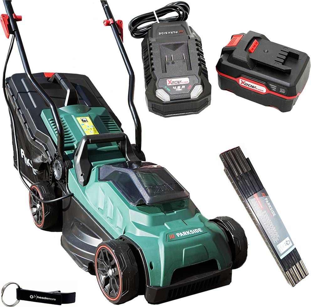 Batteria parkside 20v Parkside Rasaerba 20V PRMA 20-Li C3 4Ah Riga Pieghevole