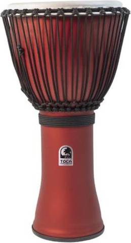 Toca Djembe Freestyle Rope Tuned Matte Racing Red SFDJ-10RR