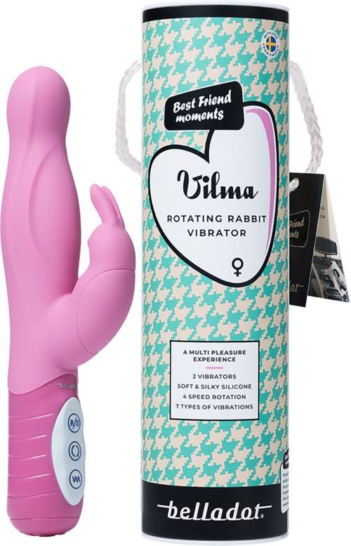 Vilma Rotating Rabbit Vibrator Pink