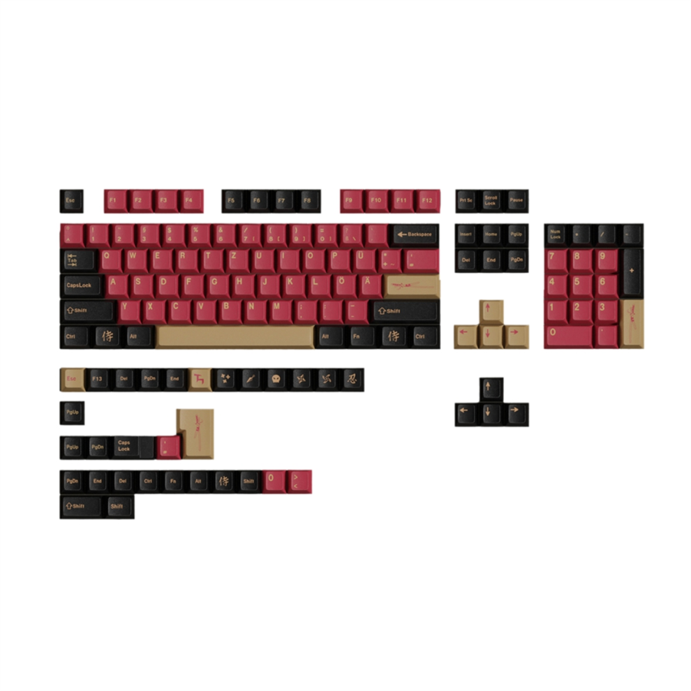 Red Samurai Big Set Keycaps