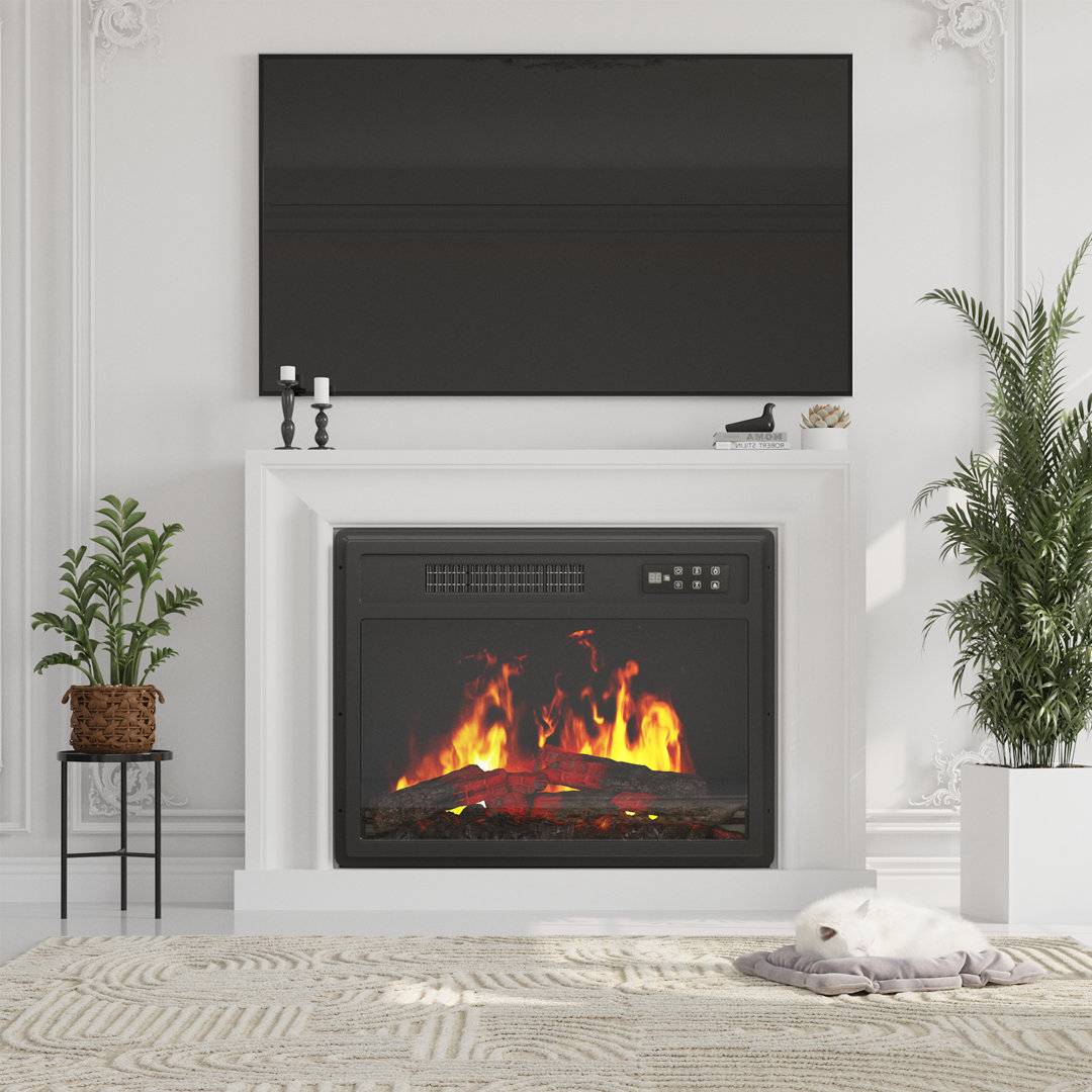 Symple Stuff 23-Inch Built-In Electric Fireplace
