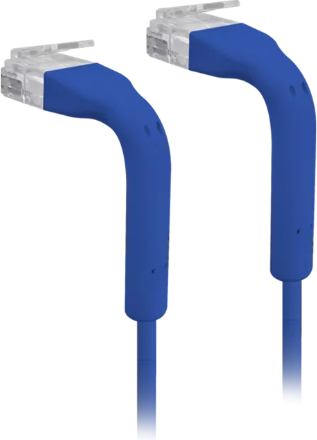 Cat6 UTP Angled RJ45 - RJ45 M-M Blue