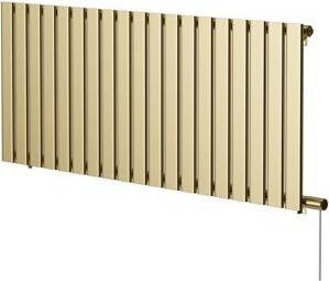 Hudson Reed Colore Brushed Brass Electric Single Panel Radiator