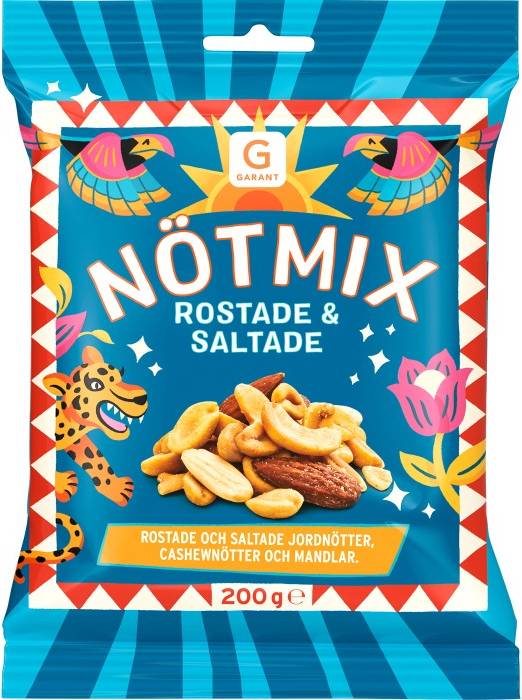 Nötmix Rostade Saltade 200g