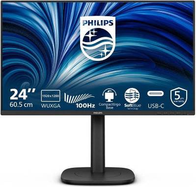 Philips 24B2N3200D 24 Inch WUXGA LED Monitor