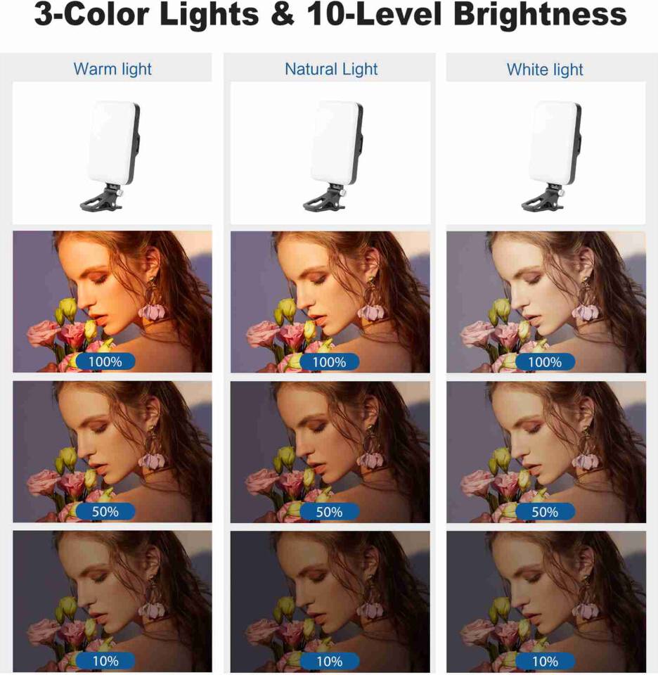 Adjustable Clip-On LED Video Light