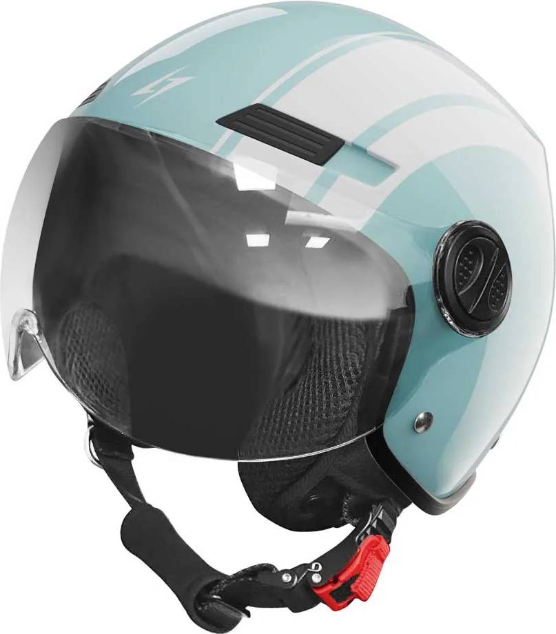 Stormer Ride Path Open Face Helmet - Blue