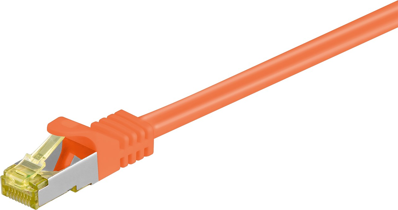 Goobay Patch PiMF 500 MHz Cat6a S/FTP RJ45 - RJ45 M-M Orange