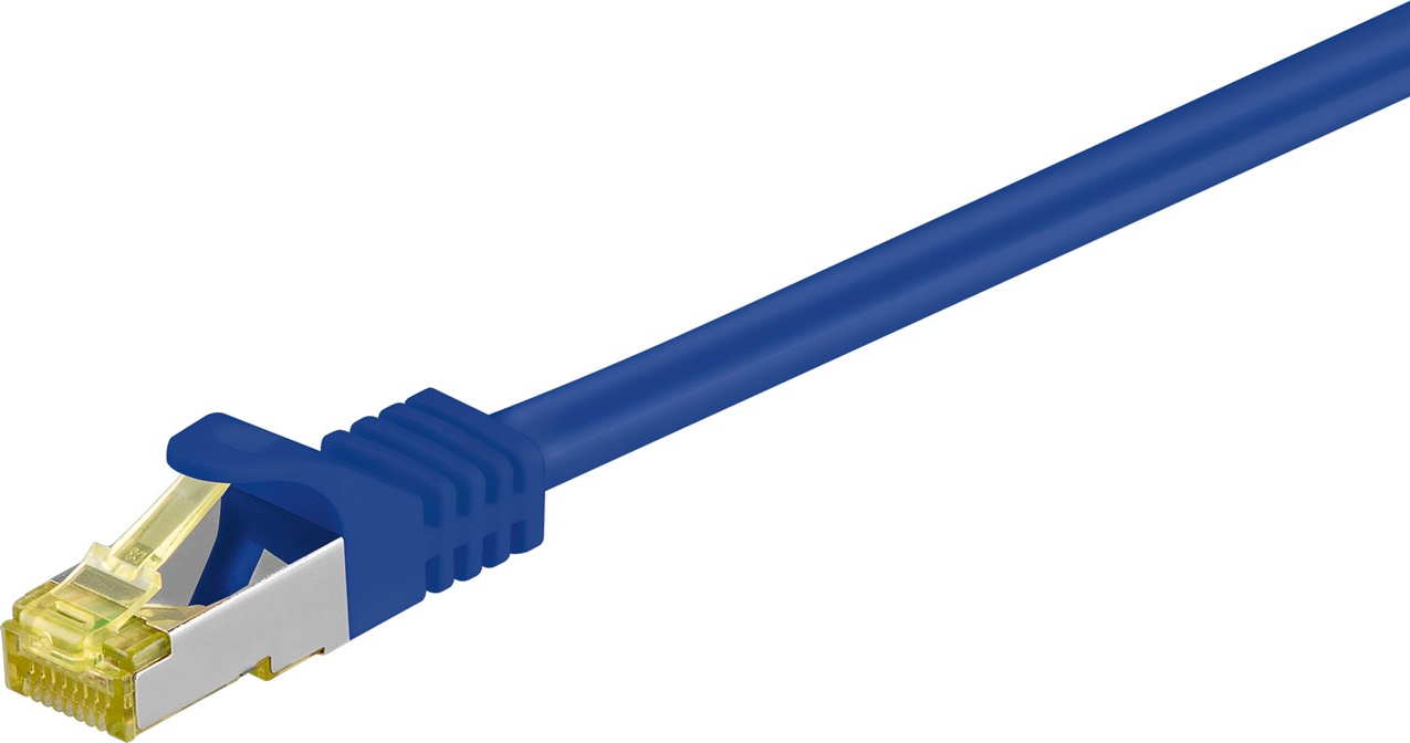 Goobay Patch PiMF 500 MHz Cat6a S/FTP RJ45 - RJ45 M-M Blue 30m