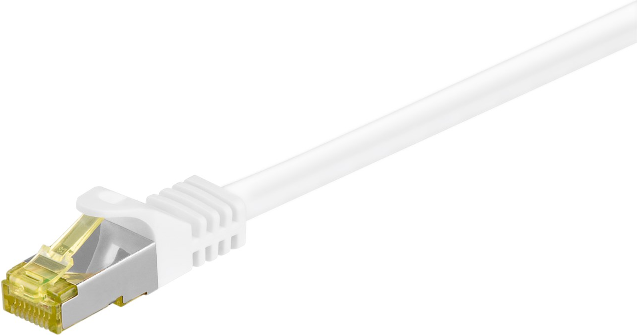Goobay Patch PiMF 500 MHz Cat6a S/FTP RJ45 - RJ45 M-M White 30m