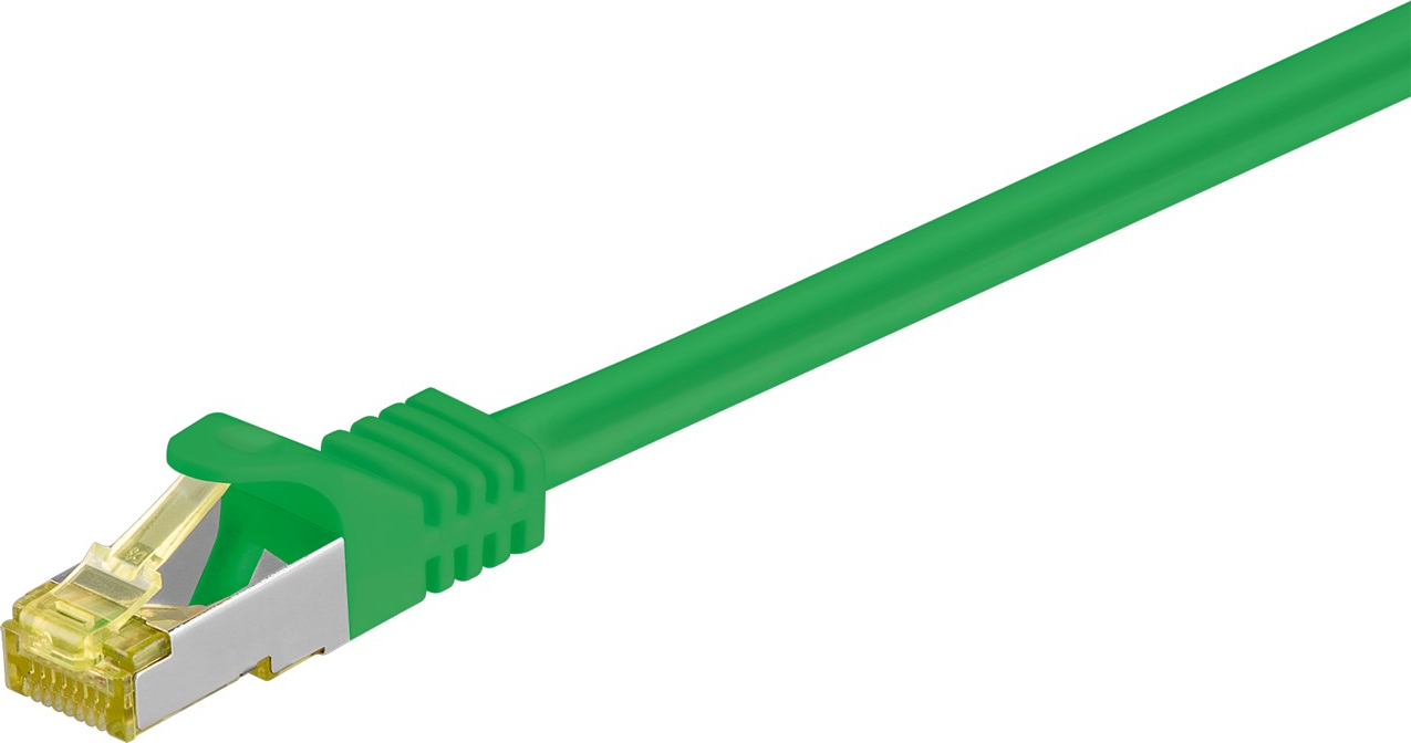 Goobay Patch PiMF 500 MHz Cat6a S/FTP RJ45 - RJ45 M-M Green 30m