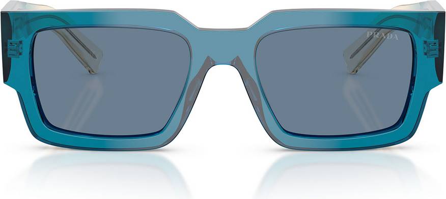 Prada sunglasses men Prada PR B17S Rectangular Sunglasses - Blue