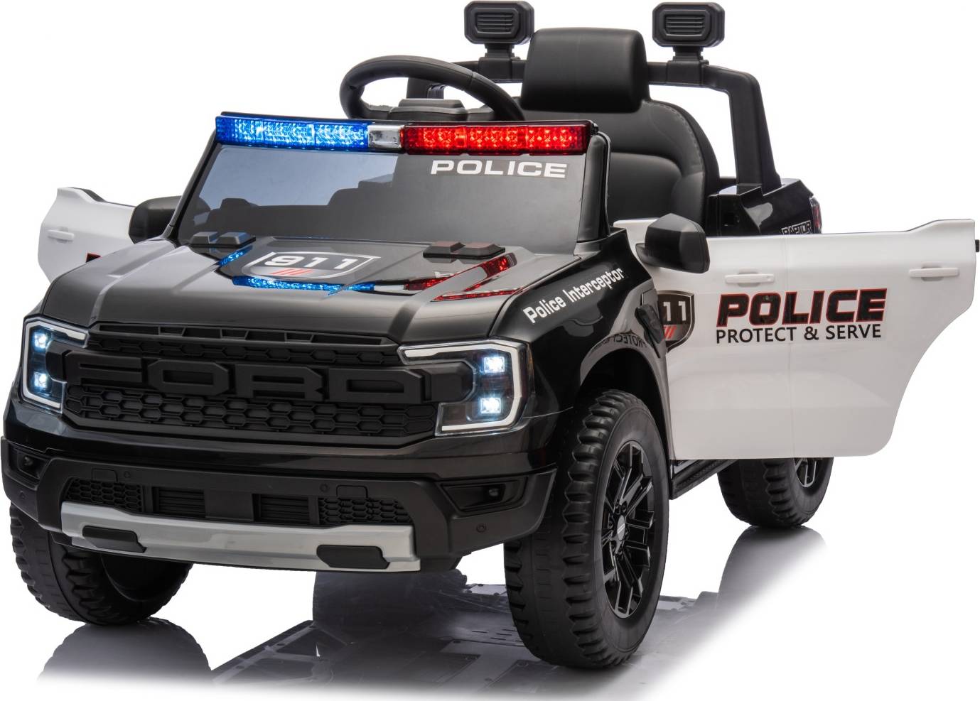 Megaleg Ranger Raptor Polis Elbil 10.8V