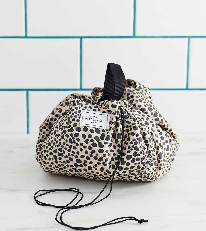 Drawstring Makeup Bag Cheetah Spots - Multi